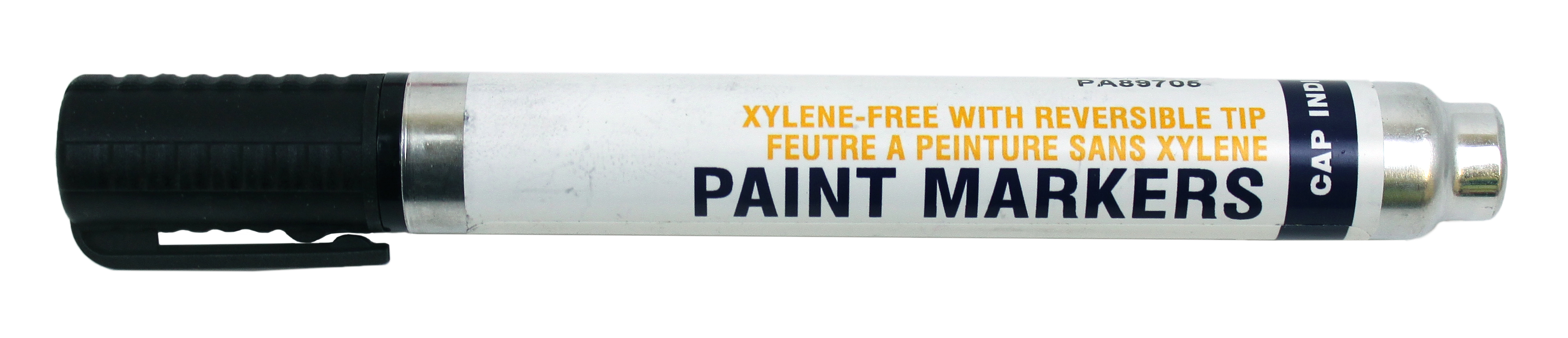 Xylene-Free Industrial Paint Markers with Reversible Tip - Black - Q12